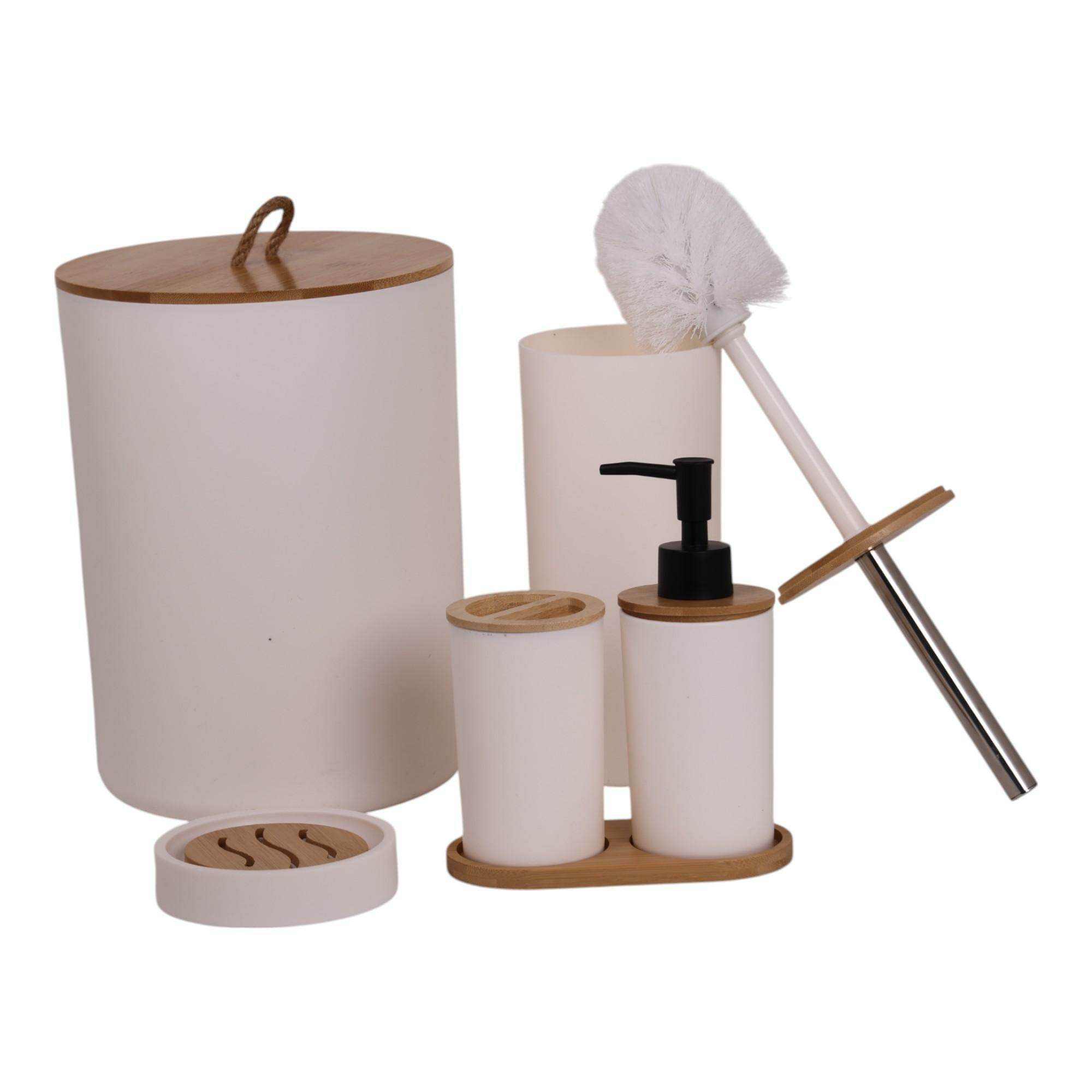 Accesorios para Baño 6Pz blanco