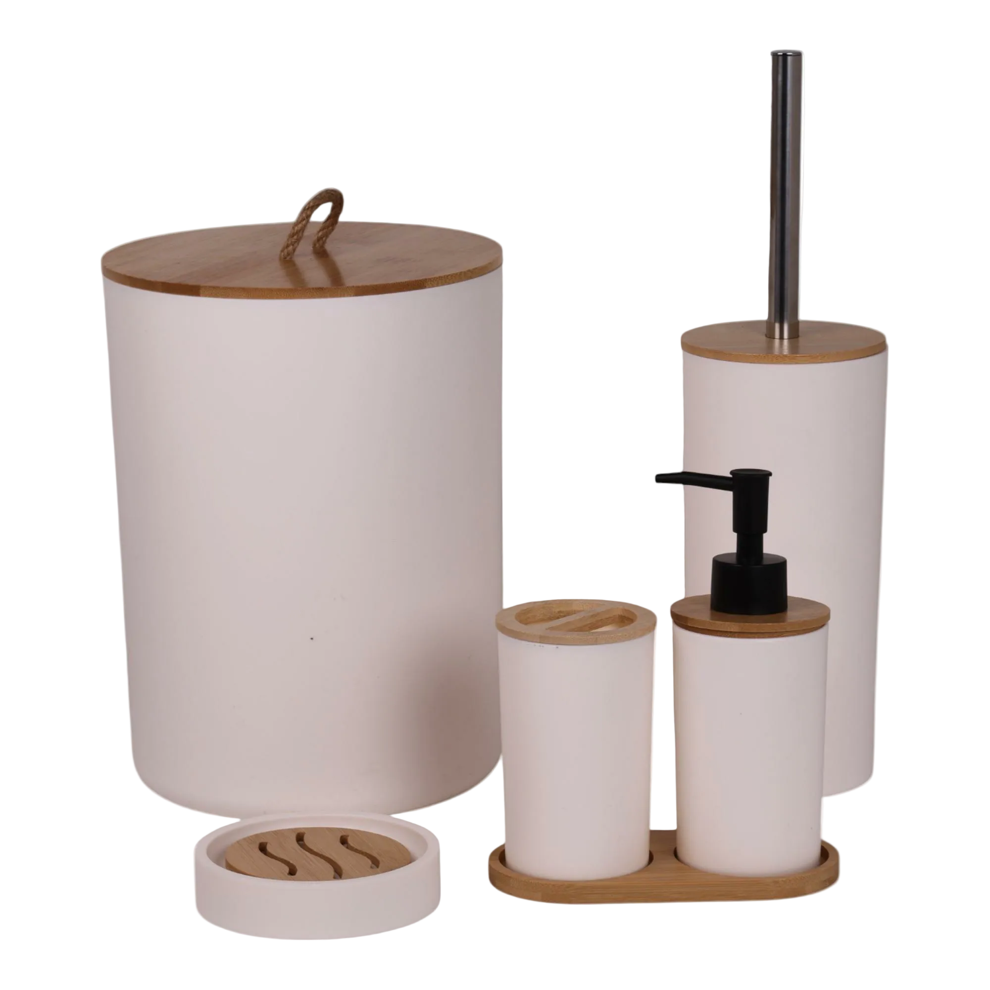 Accesorios para Baño 6Pz blanco