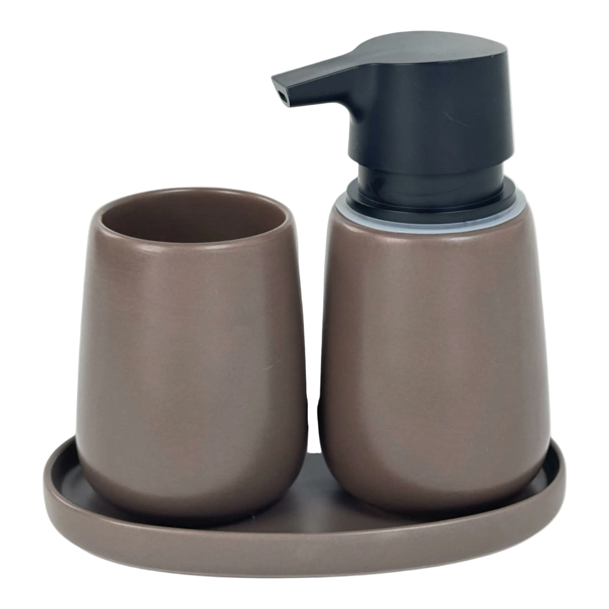 Dispensador de Jabón Para Baño Cafe