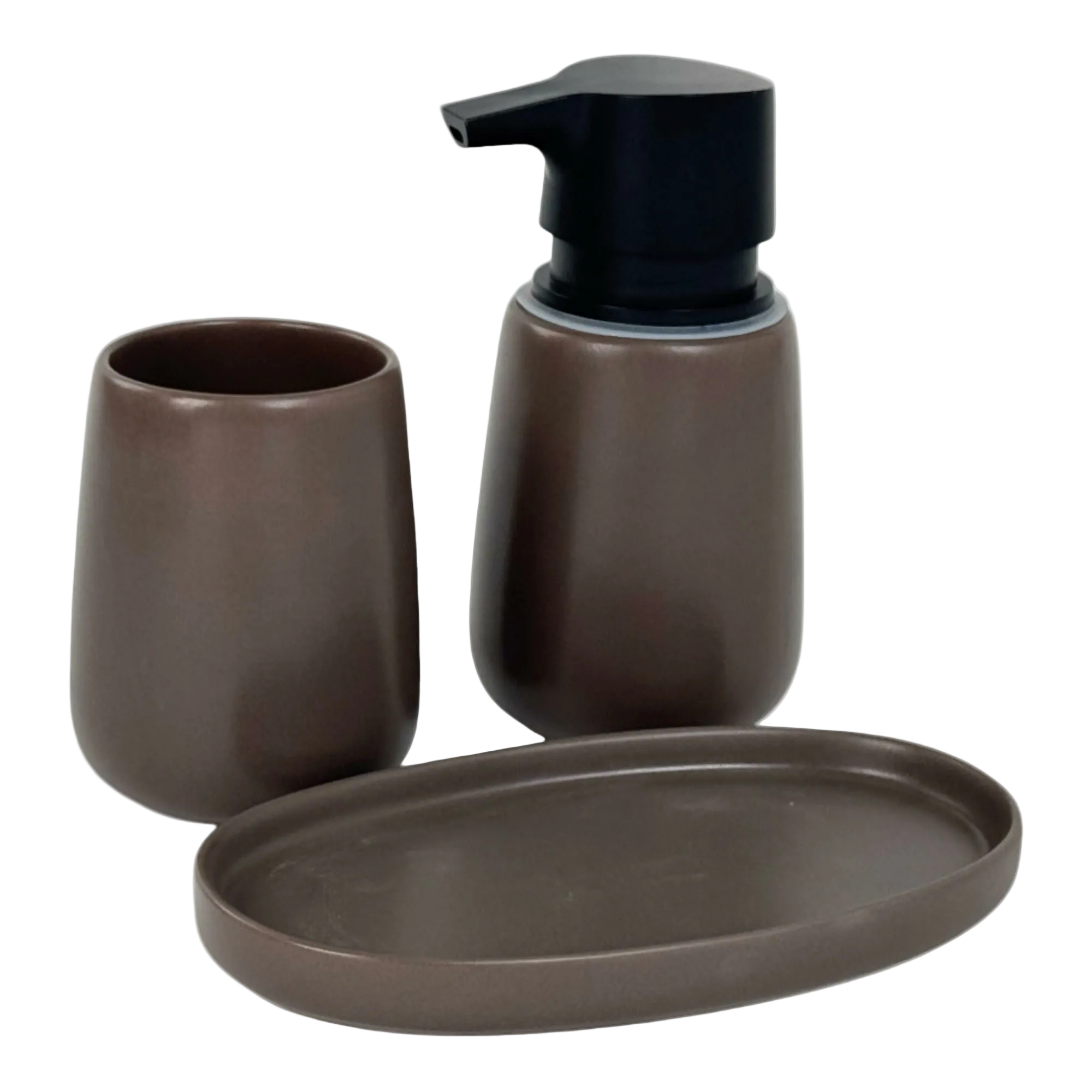 Dispensador de Jabón Para Baño Cafe