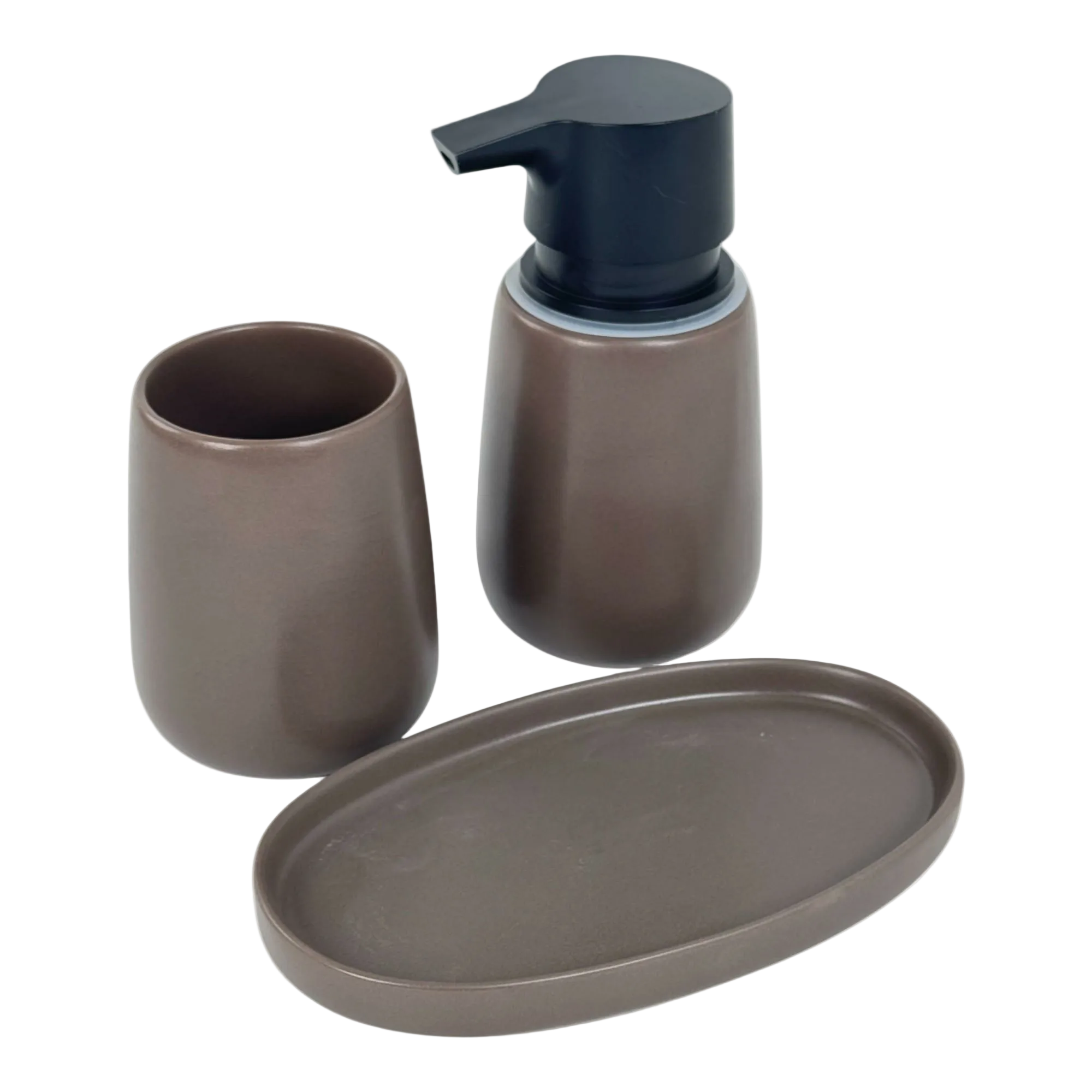 Dispensador de Jabón Para Baño Cafe