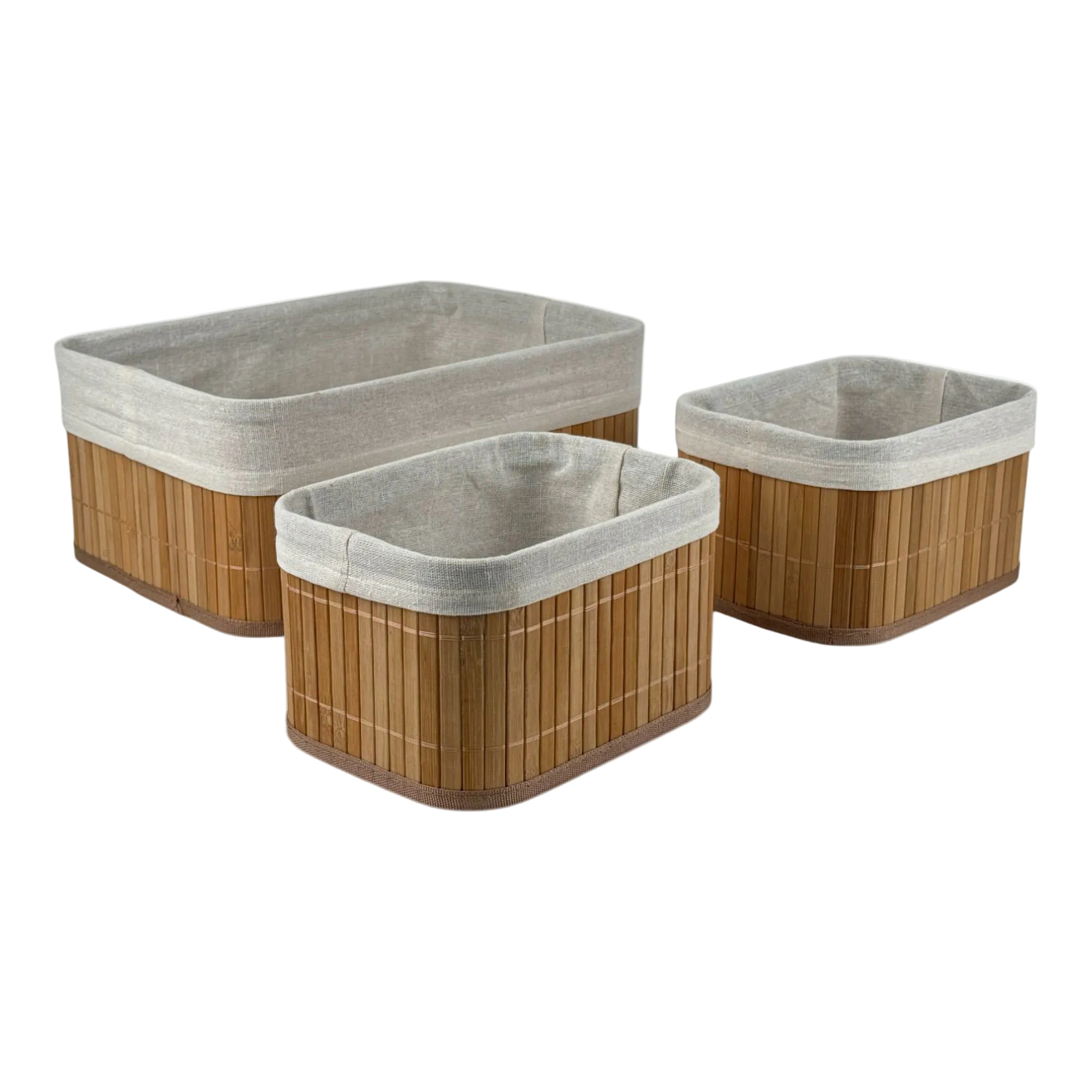 Cestas de Bambu 3Pz