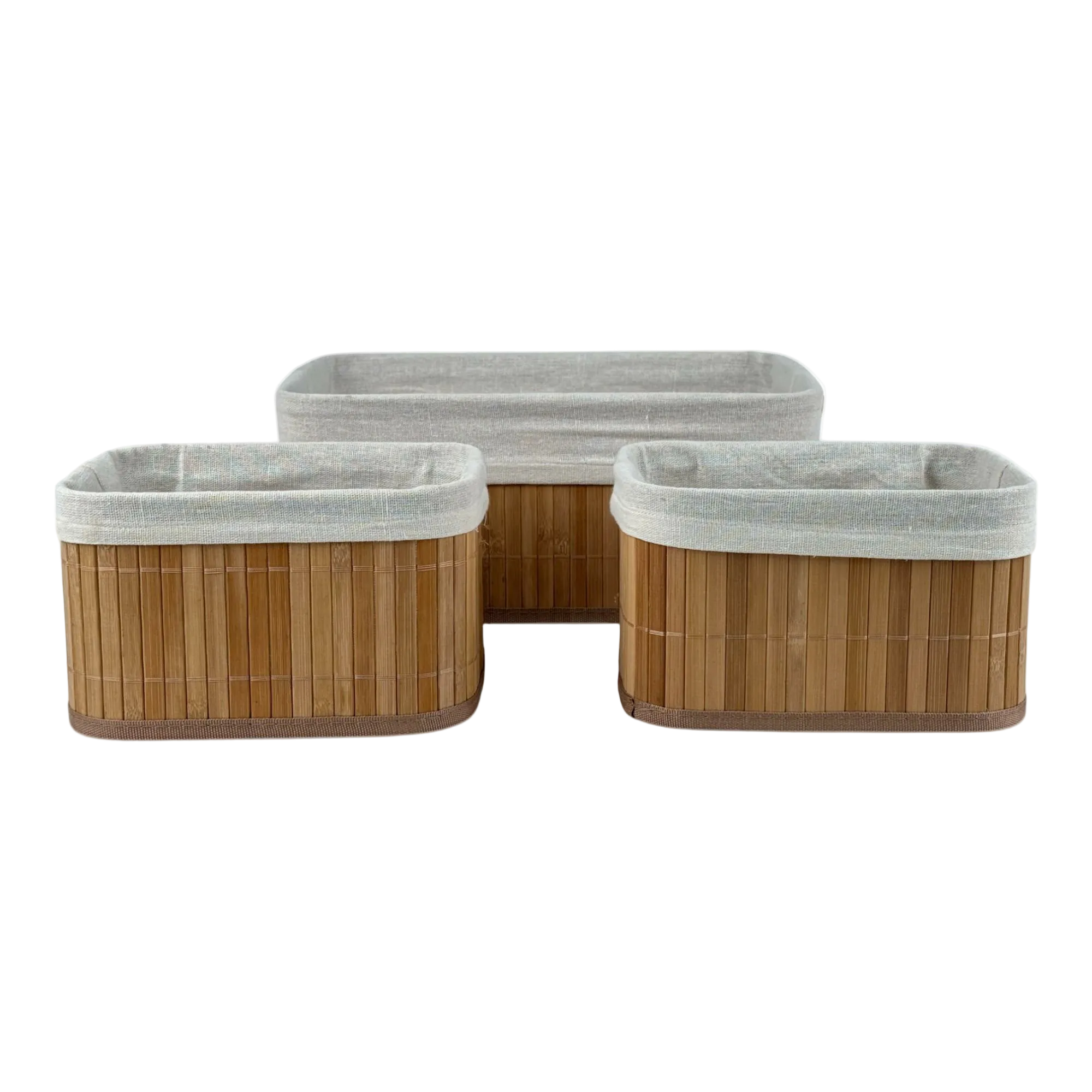 Cestas de Bambu 3Pz