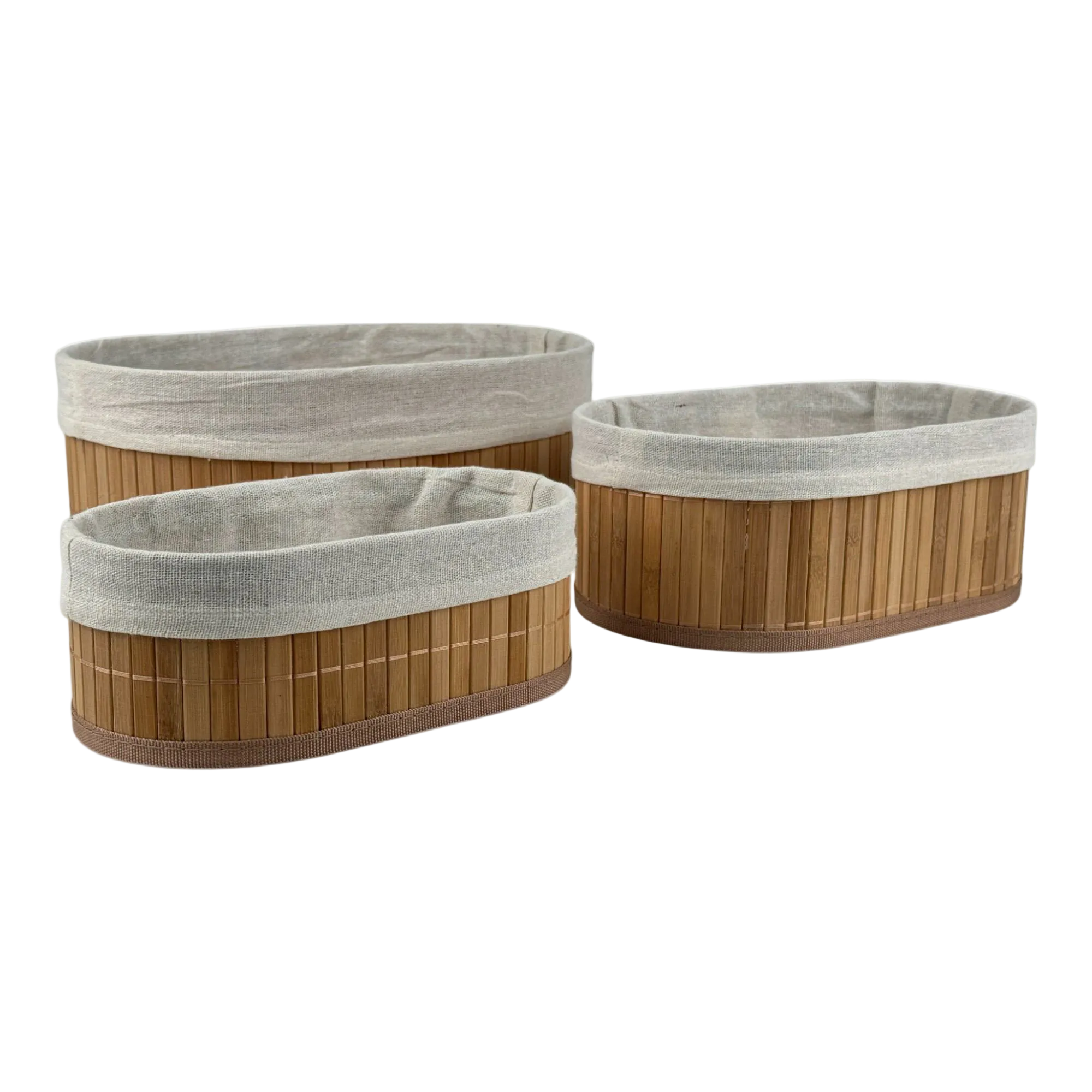 Cestas de Bambú 3Pz