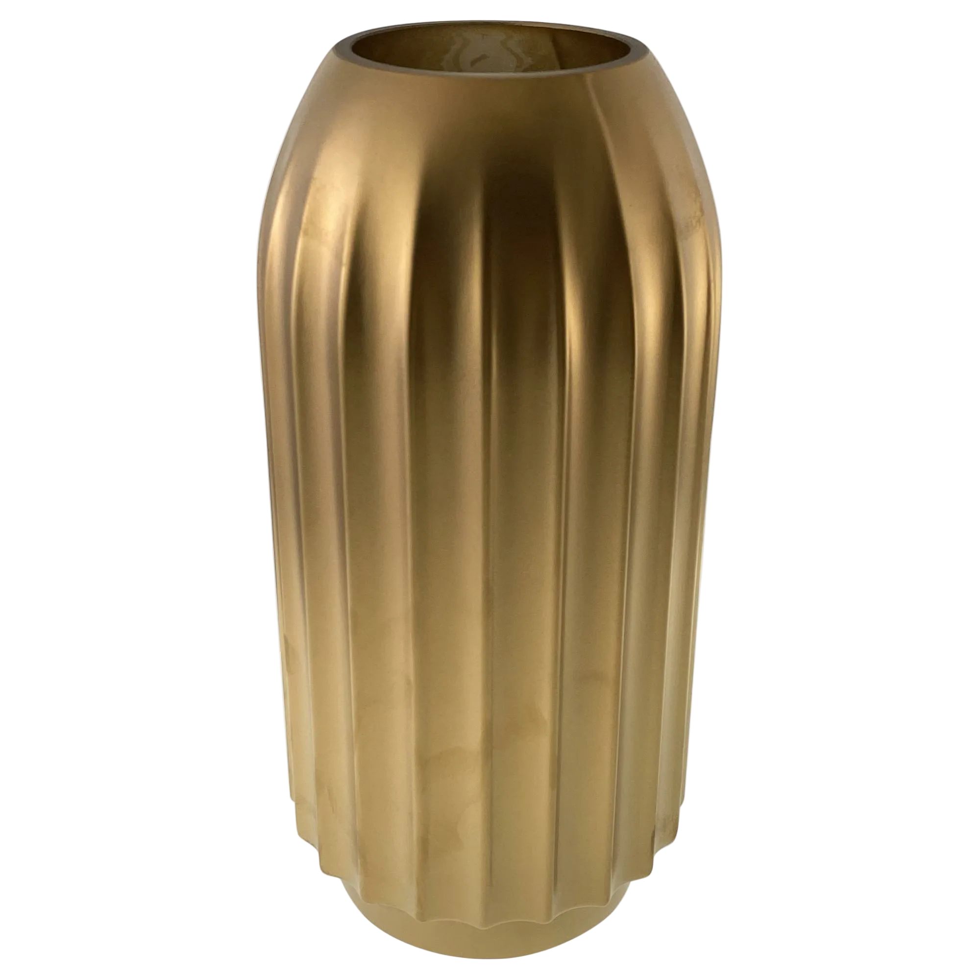 Florero de Vidrio Oro Mate