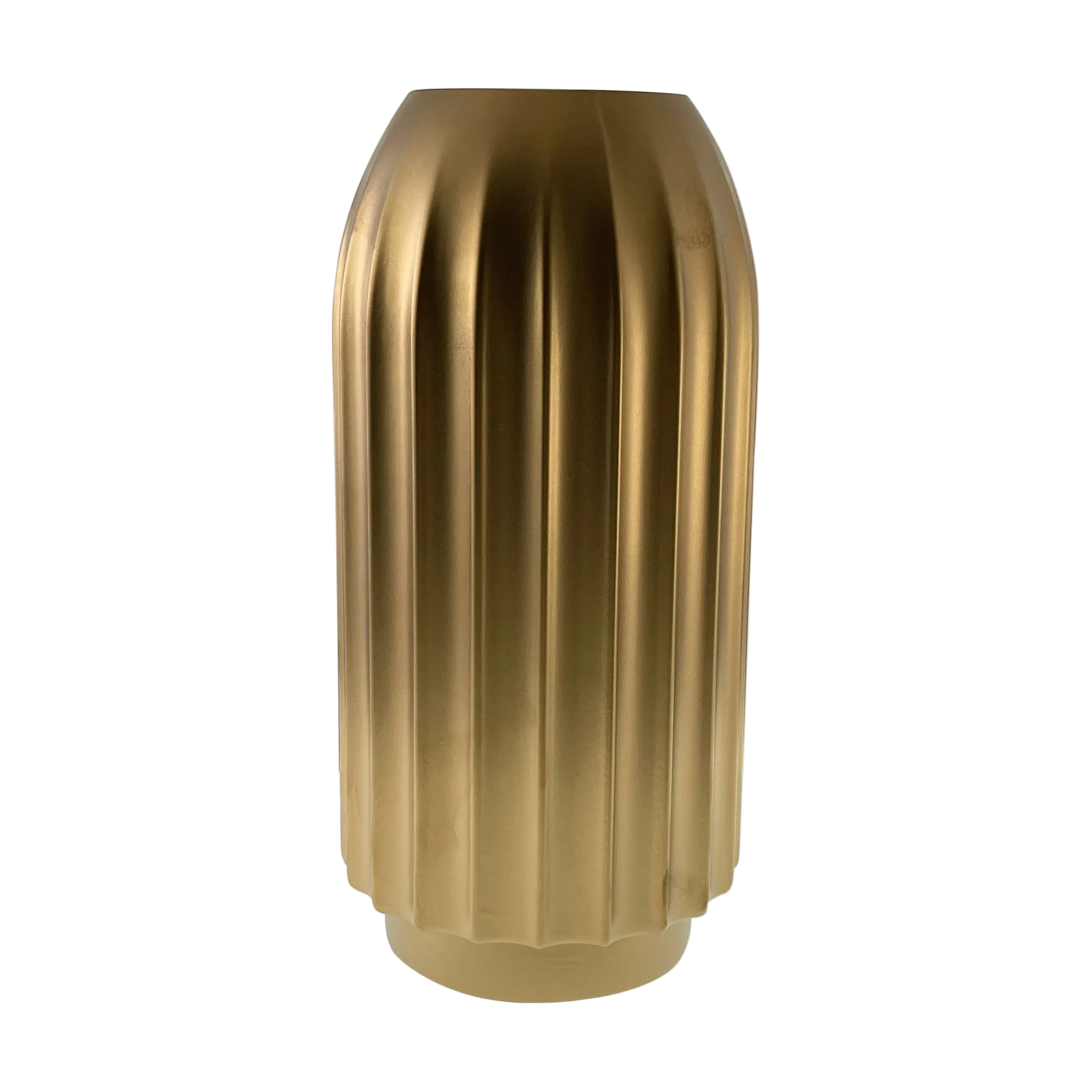 Florero de Vidrio Oro Mate