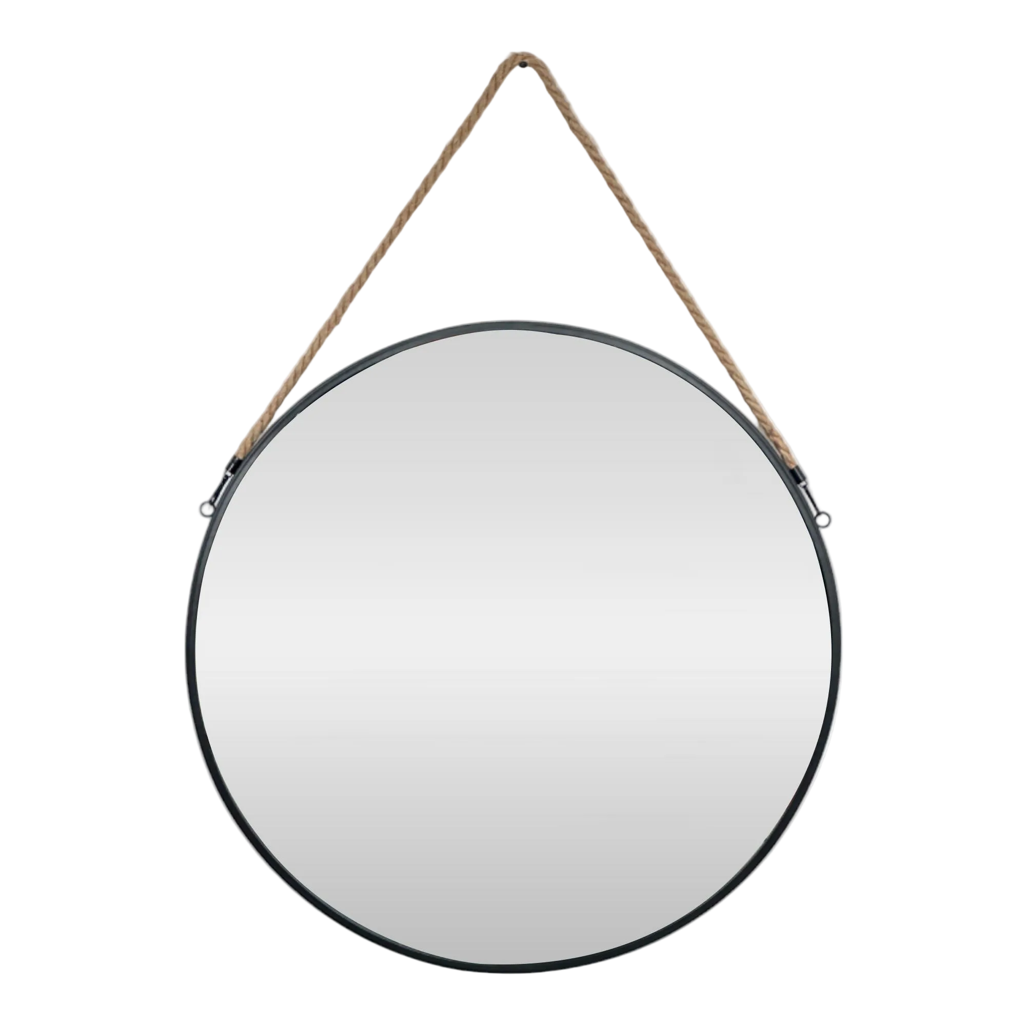 Espejo circular negro