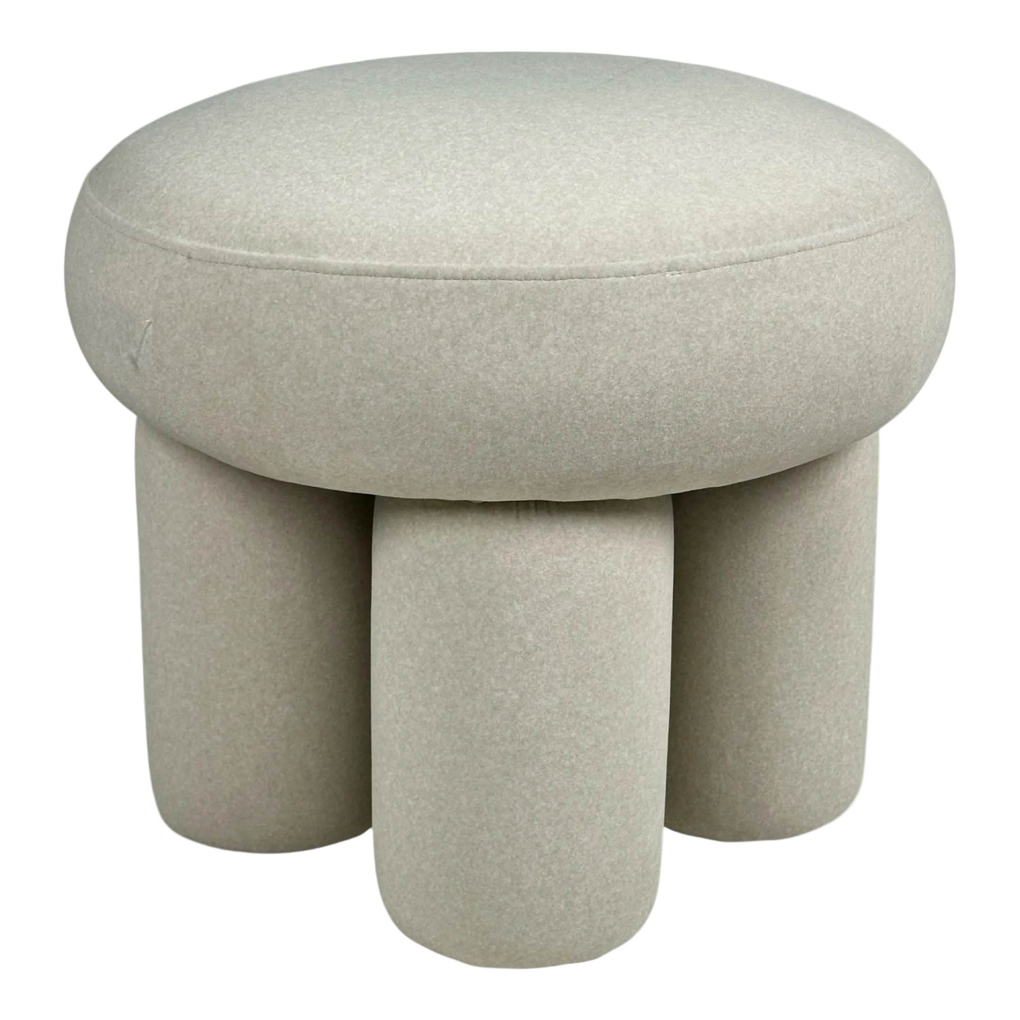 Taburete Blanco Terciopelo