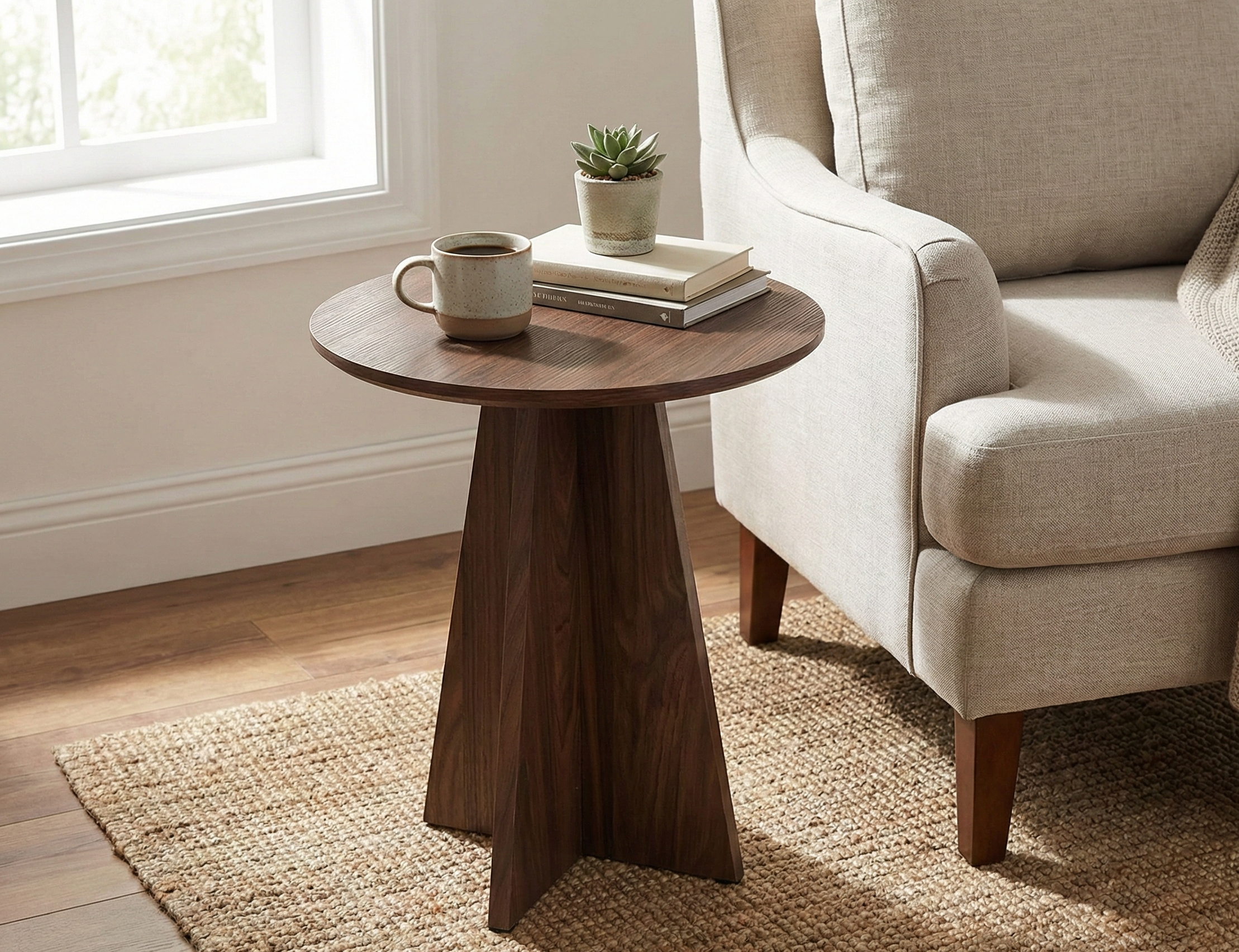 Mesa Auxiliar Café 50Cm
