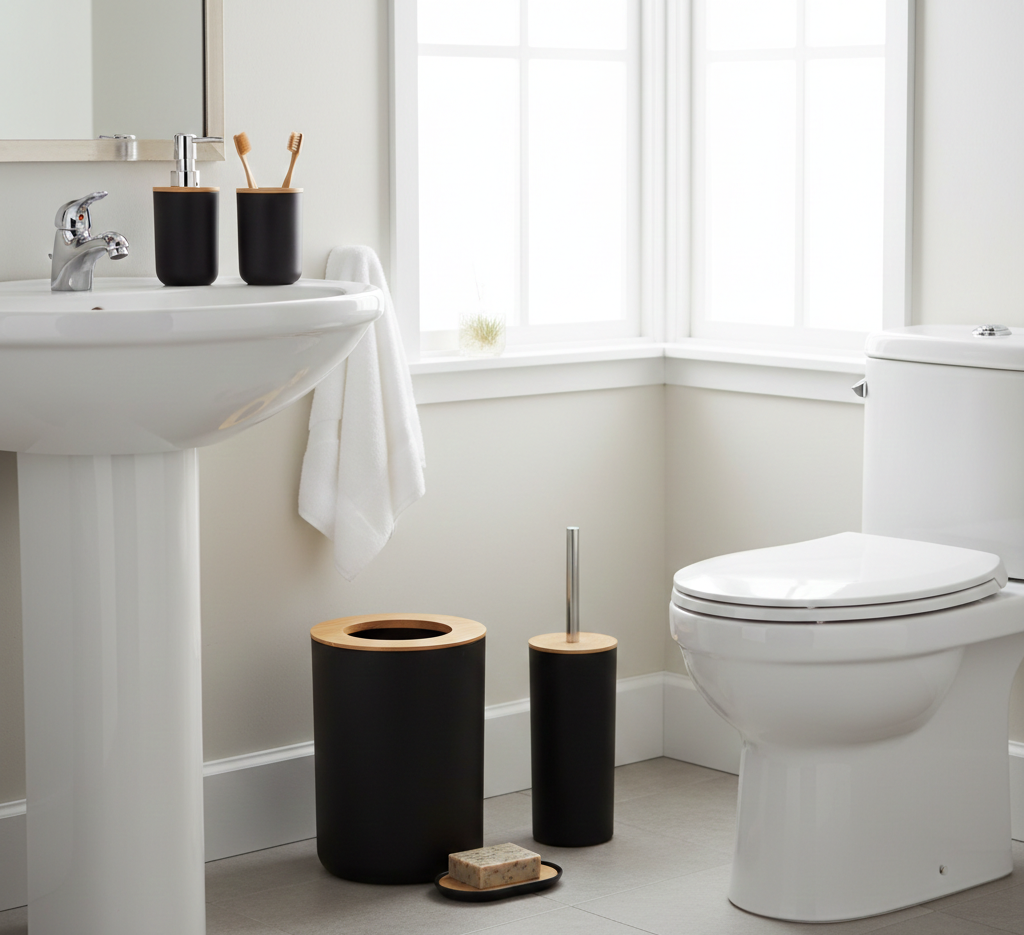 Accesorios para Baño 6Pz Negro