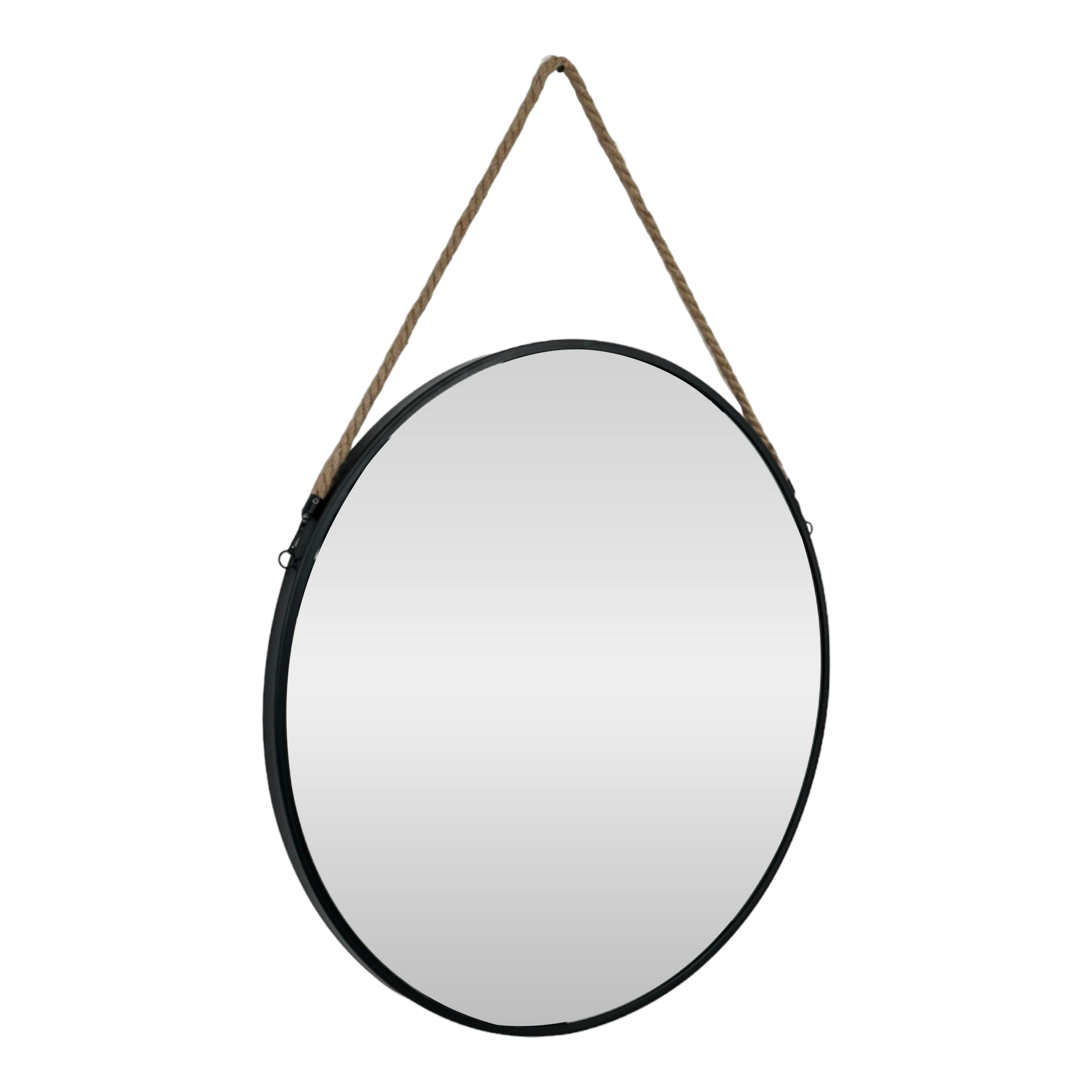 Espejo circular negro
