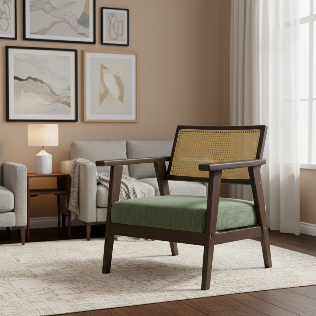 Sillón Poltrona verde