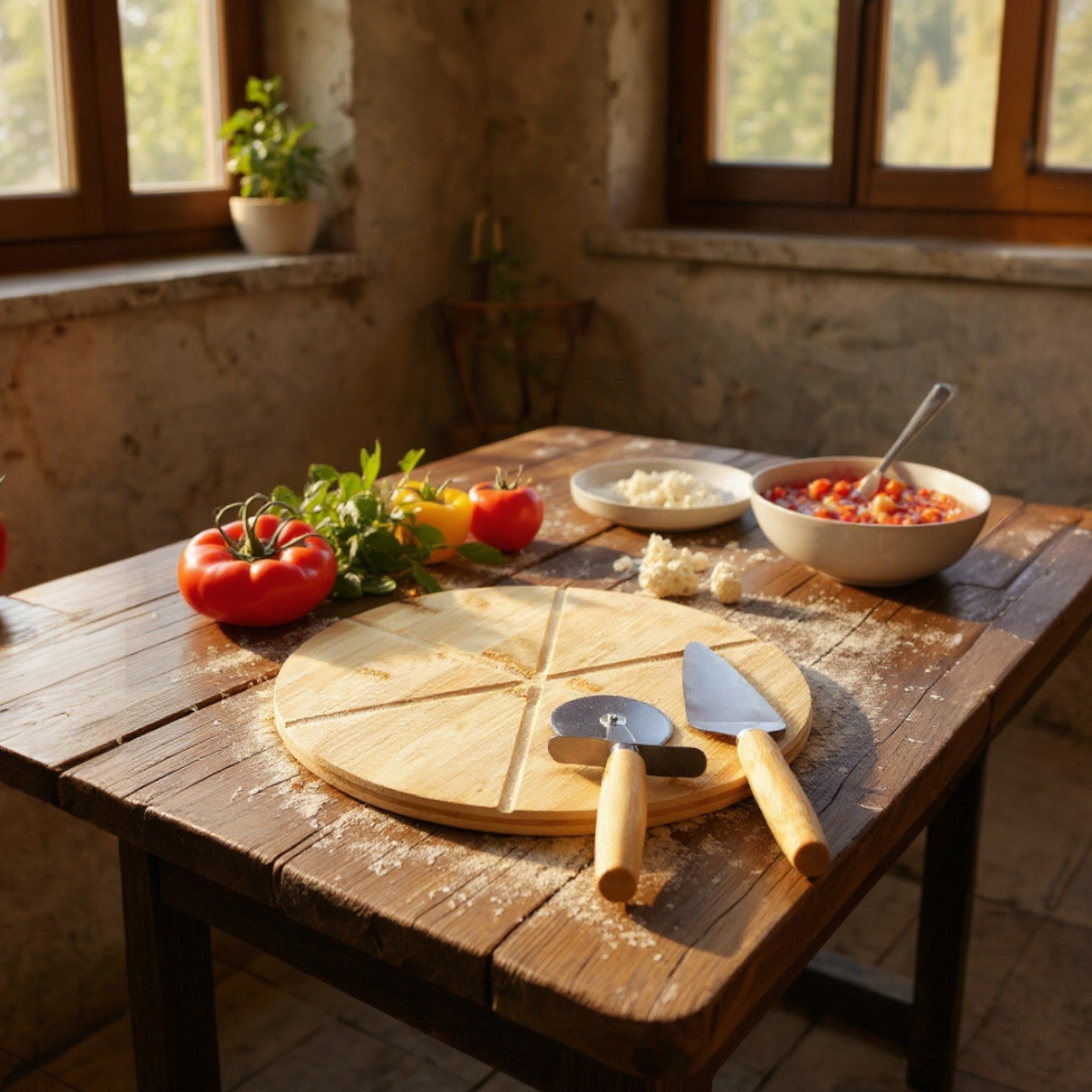 Tabla de Bambú para Pizza